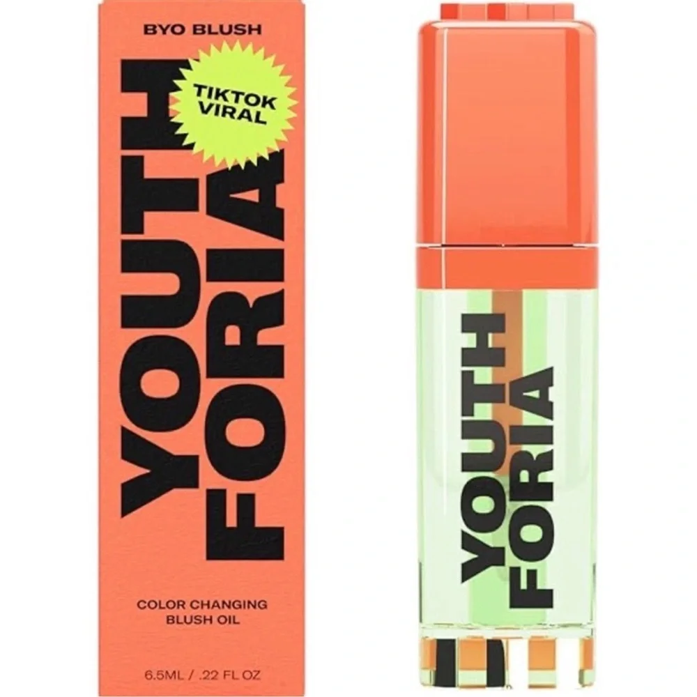 Youthforia Chemical Reaction | BYO Blush - Color Changing Blush Oil (6.5ml) New